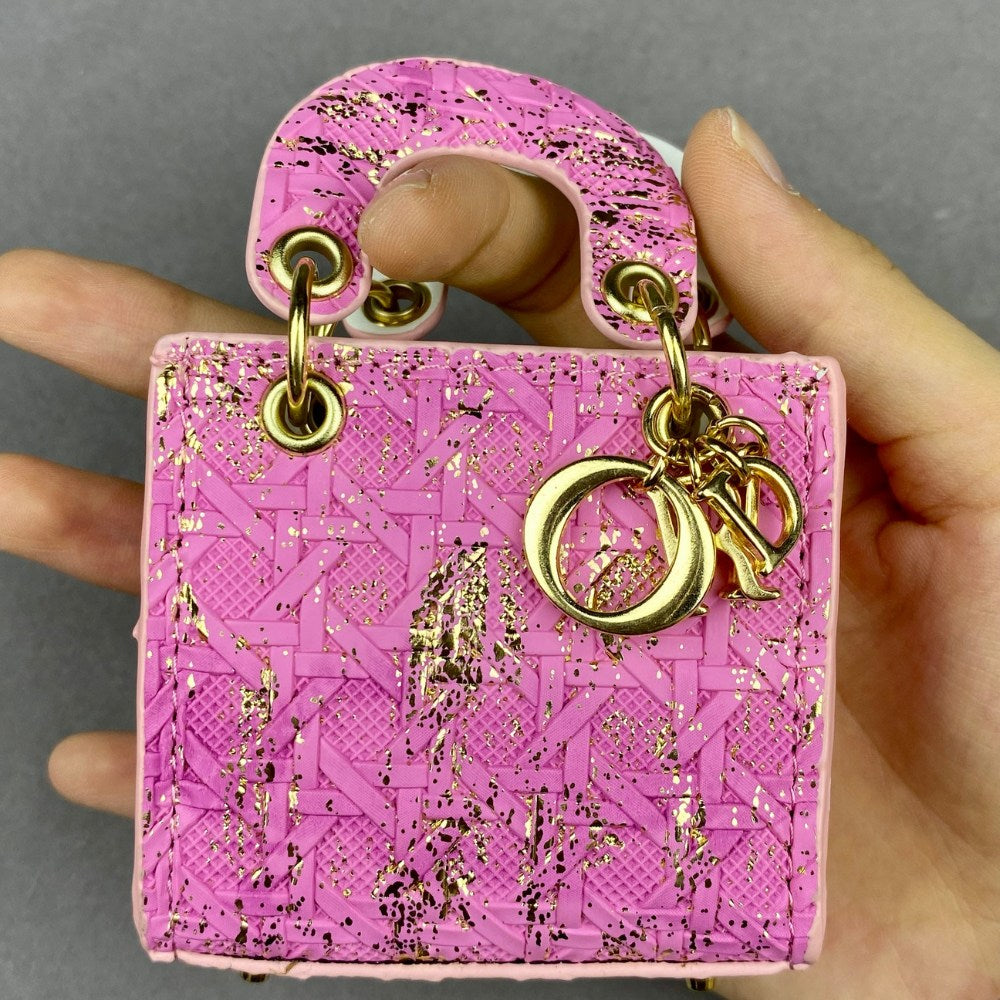Dio-r Lady D Mini Tote Mini Bag Crocodile Snake Skin Grain