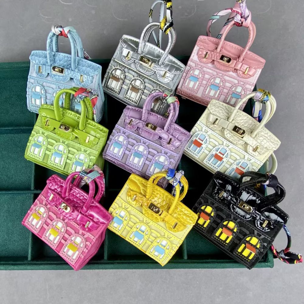 Birkin House Mini Bags_Crocodile Skin Grain Macaron Colors