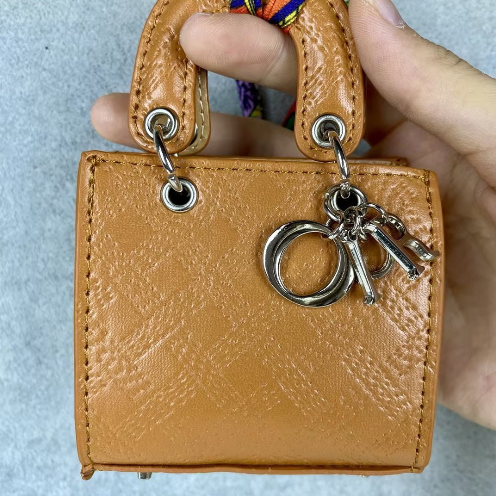 Dio-r Lady D Mini Tote Mini Bag Crocodile Snake Skin Grain
