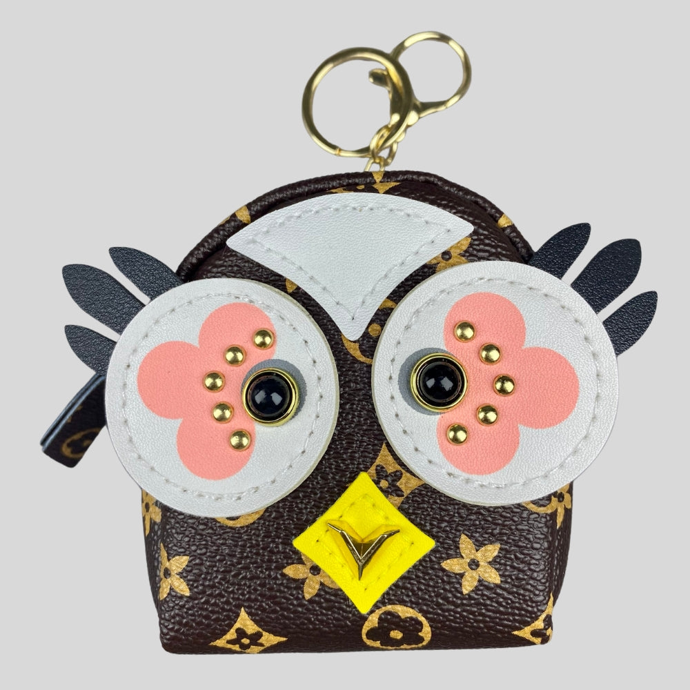 Owl Face Mini Backpack_L brand print, Mini Bagpack, Keychain, Mini Bag, Bag Charm