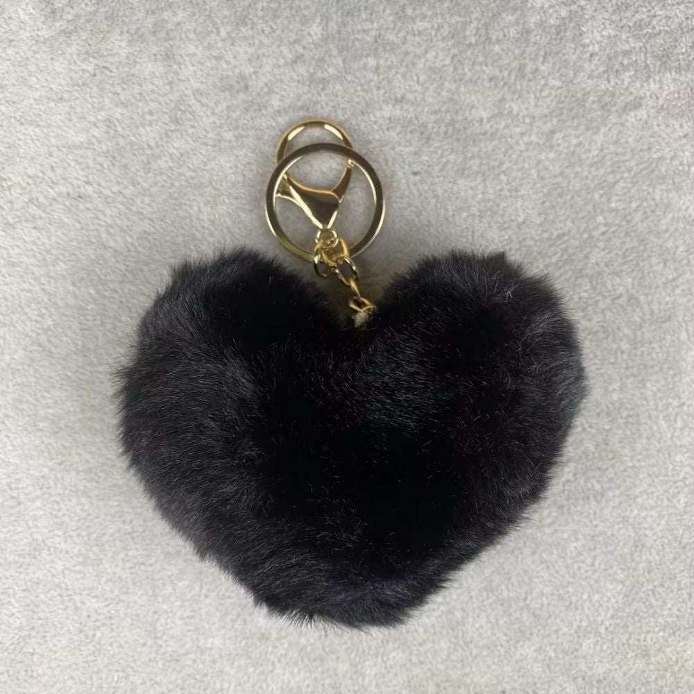 Plush Heart Bag Charm- 10×9×5cm Velvet Hanging Charm for Purses & Bags, Multi-Color Cute Gift Accessory
