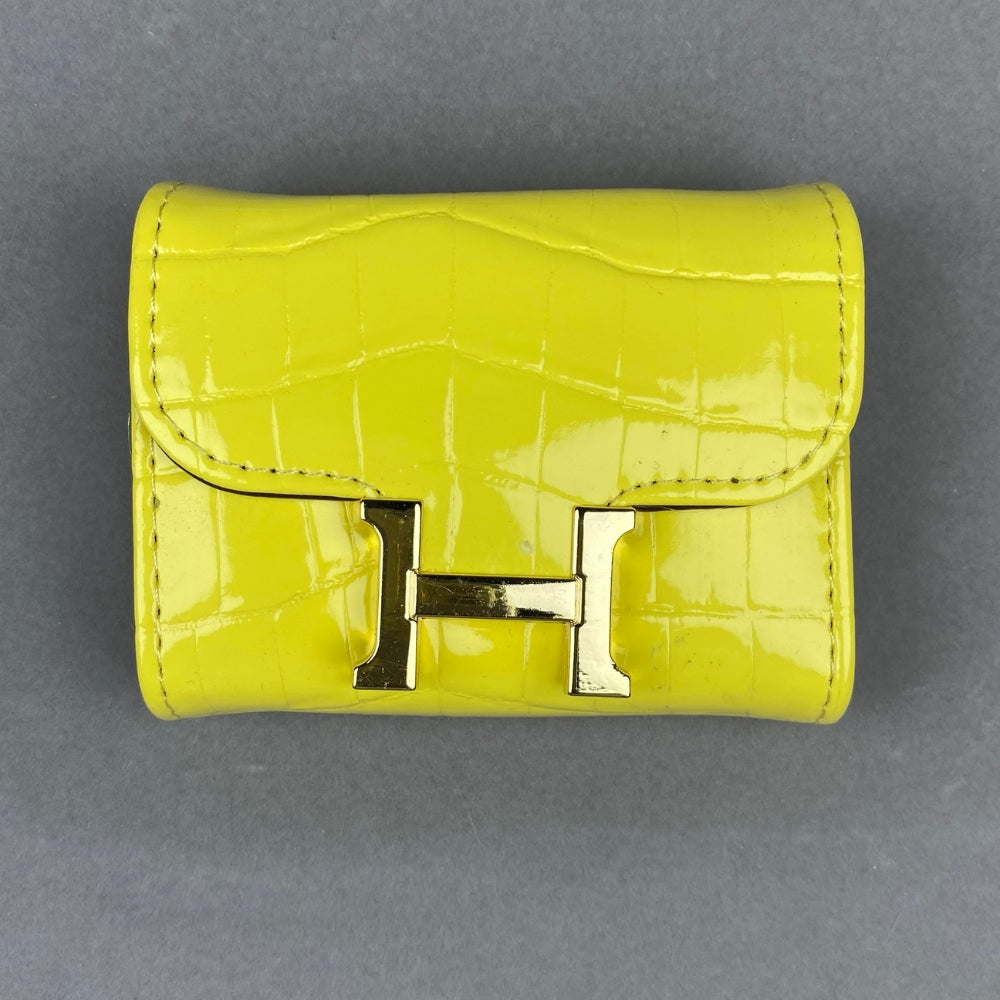 Mini Constance_Crocodile Skin Grain, Cardholders