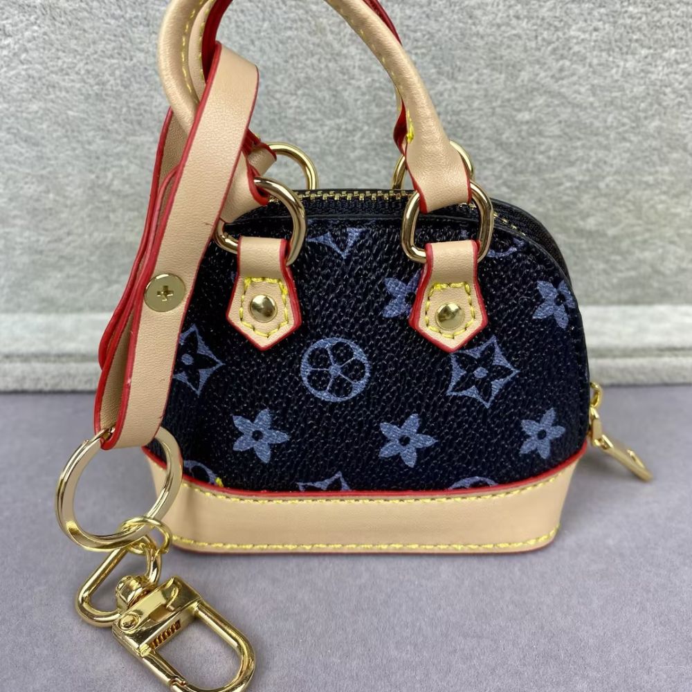 L-V Print Mini Bags Classic Leather & shell bag