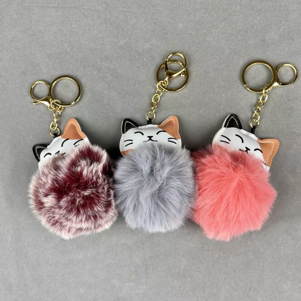 Cat plush Pendant keychain, bagcharm
