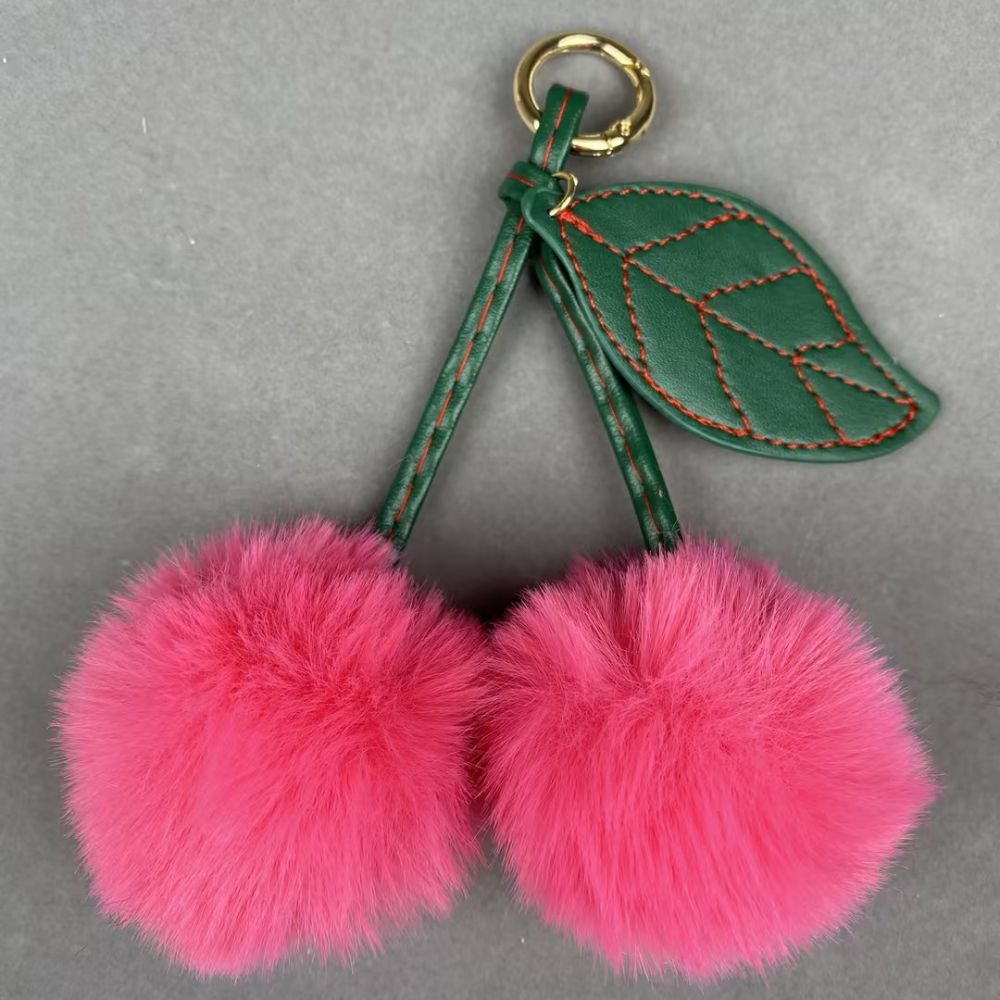 Cherry plush Pendant keychain