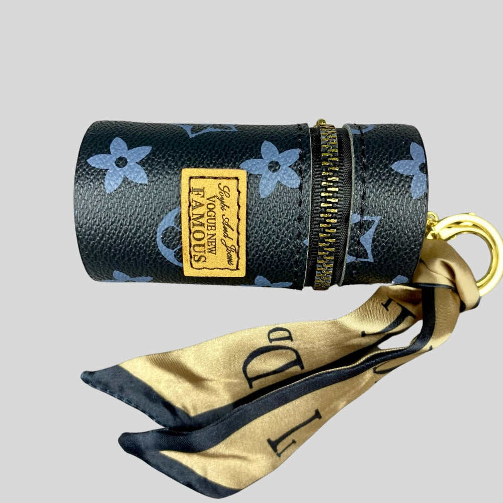 L-V Flower Print Lipstick Bag