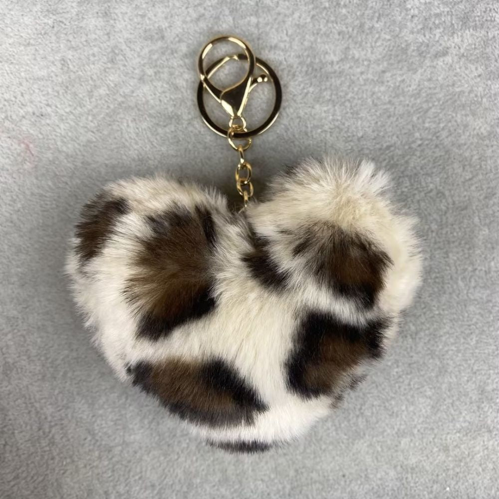 Plush Heart Bag Charm- 10×9×5cm Velvet Hanging Charm for Purses & Bags, Multi-Color Cute Gift Accessory