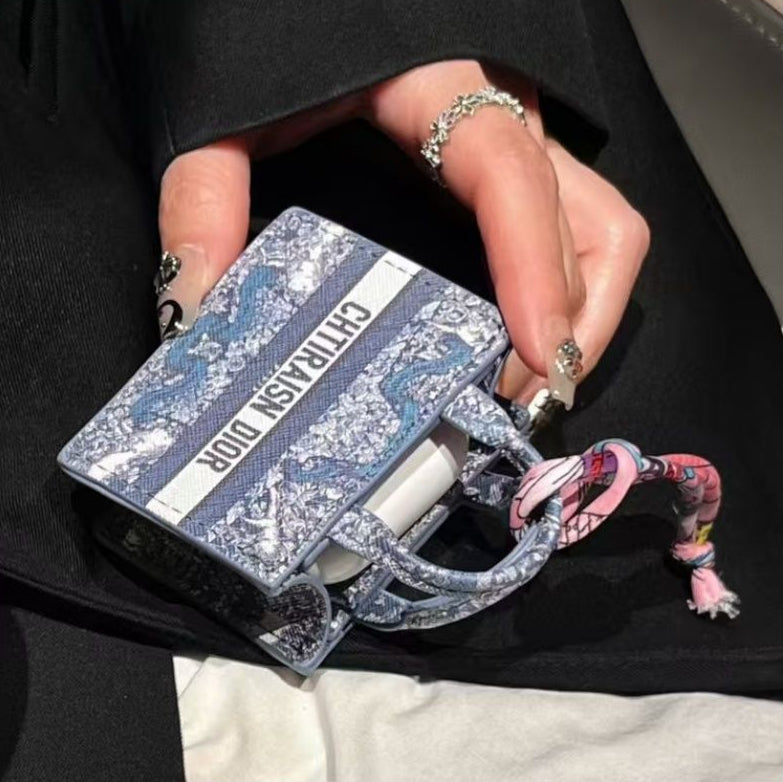 CHTIRAISN/CHTIRASIN DIO-R Flower Print Lody Dio-r Mini Tote