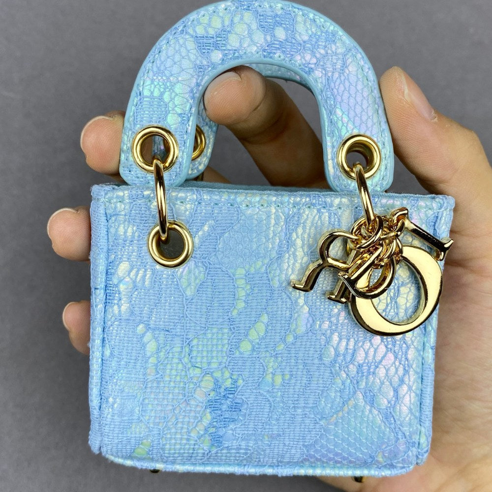 Dio-r Lady D Mini Tote Mini Bag Crocodile Snake Skin Grain