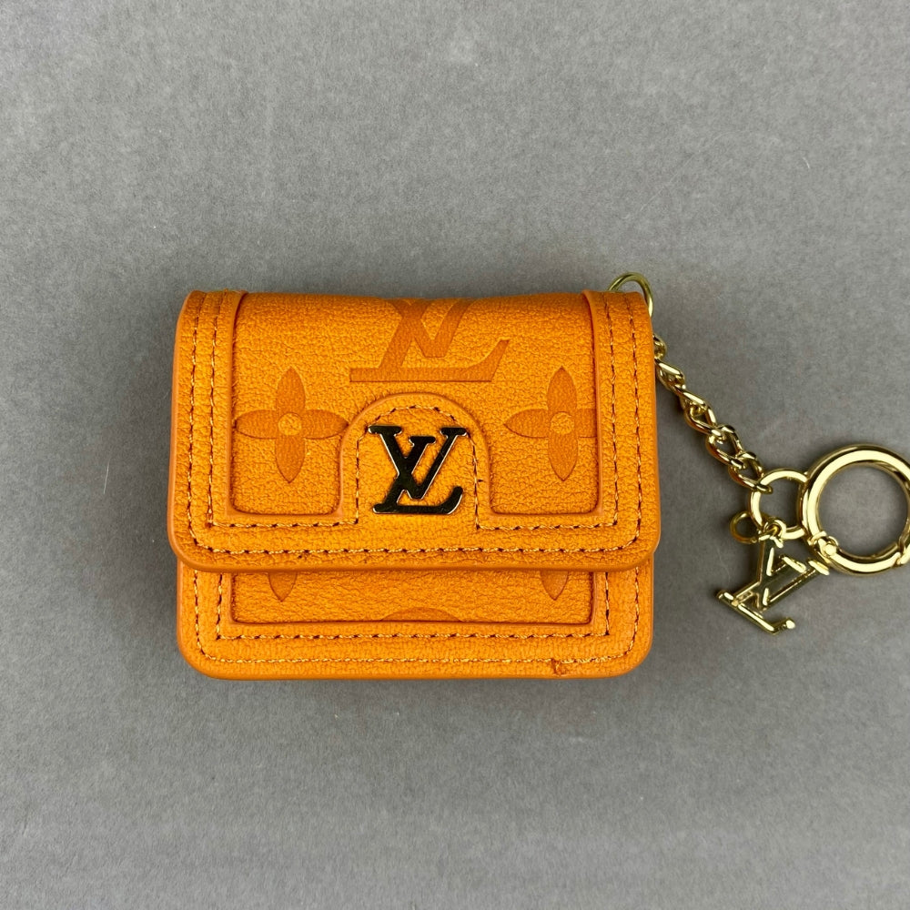 L-V AirPods Case Bag Mini Bag Charm Classic Flower Print
