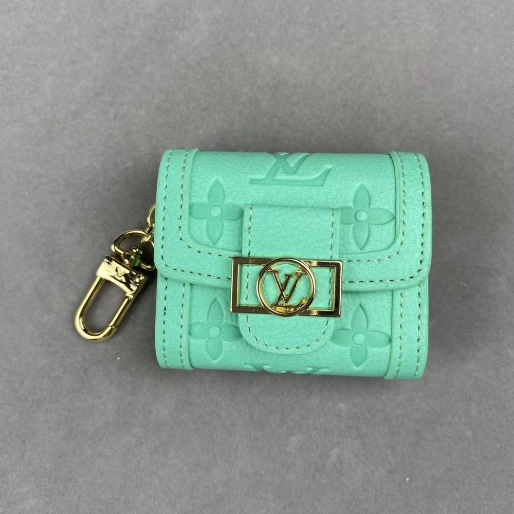 L-V AirPods Case Bag Mini Bag Charm Classic Flower Print