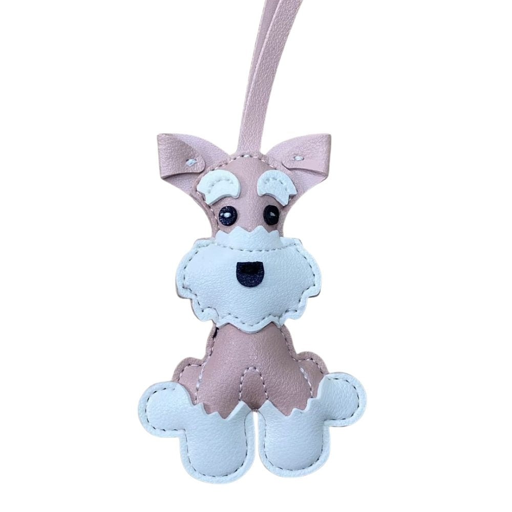 Dachshund Bag Charm with 12cm Strap - Colorful PU Leather Sausage Dog Bag Charm