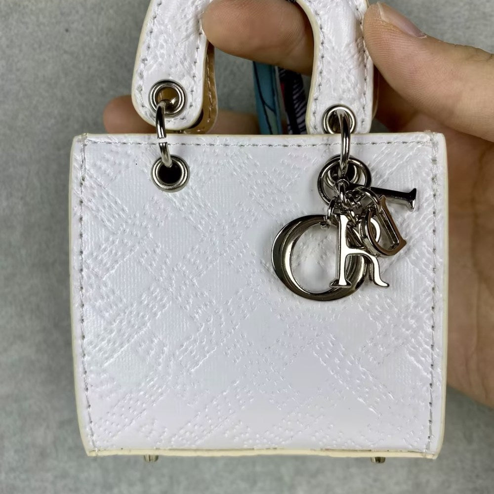 Dio-r Lady D Mini Tote Mini Bag Crocodile Snake Skin Grain