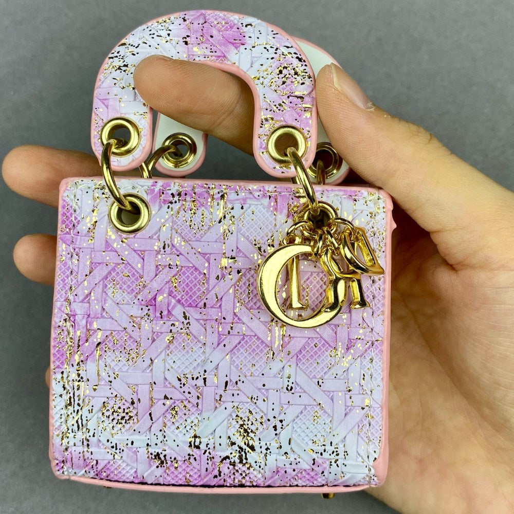Dio-r Lady D Mini Tote Mini Bag Crocodile Snake Skin Grain