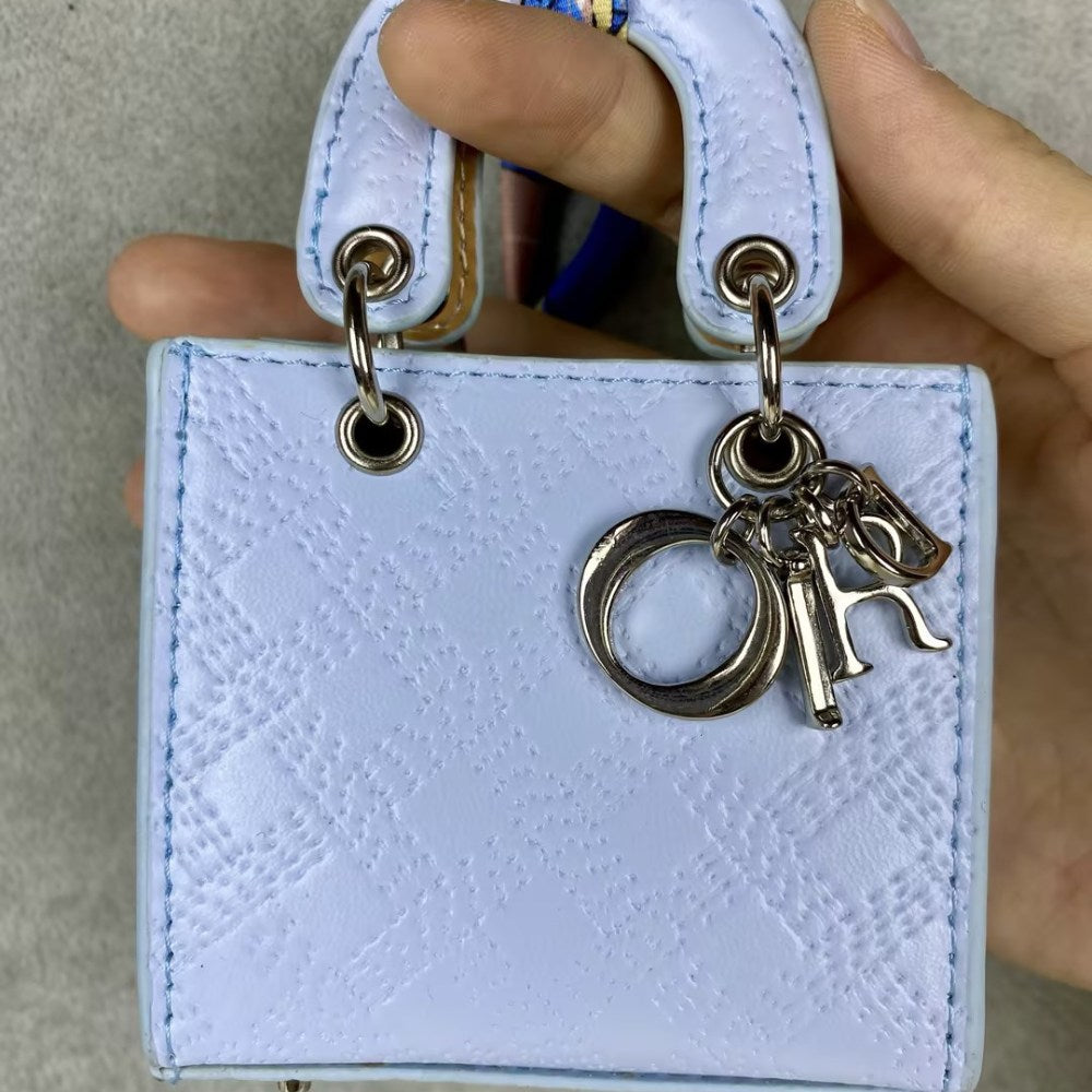 Dio-r Lady D Mini Tote Mini Bag Crocodile Snake Skin Grain