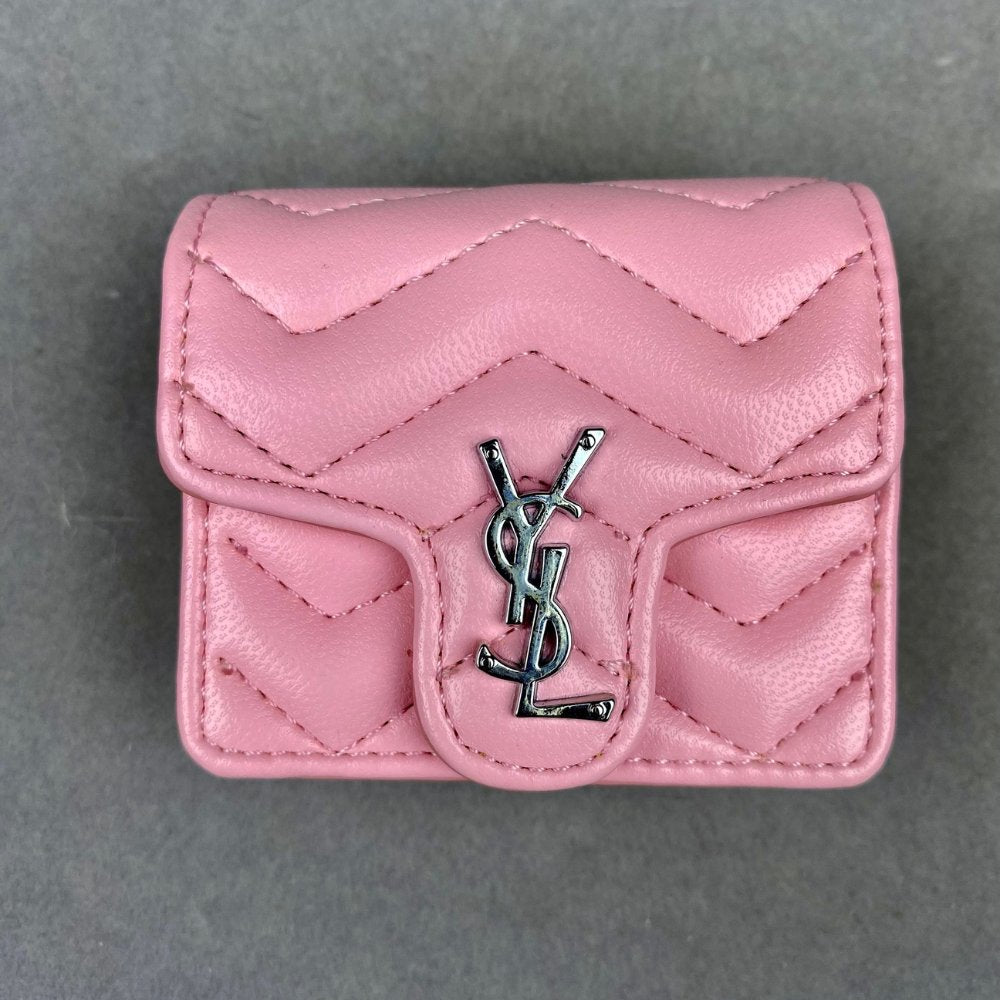 YS-L Mini Bag Airpod Case Bag Meganetic Buckle Long Leather Metal Chain