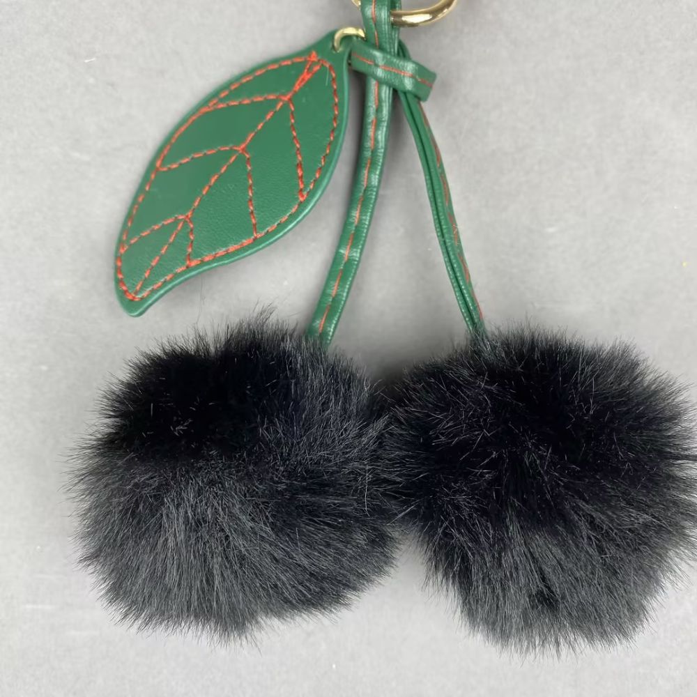 Cherry plush Pendant keychain