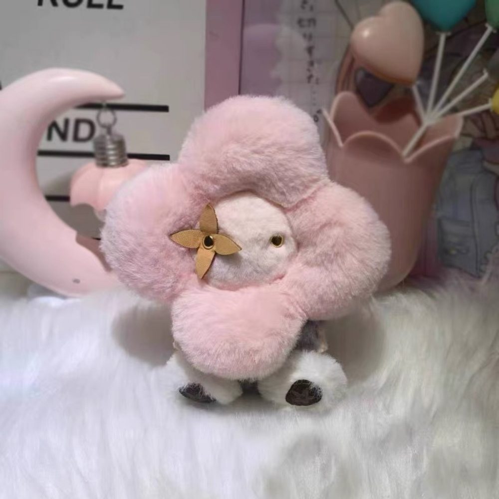 L&V, Vivien-ne, Sunflower Plush Doll Bag Charm - Floral Stuffed Animal Keychain for Purses & Backpacks