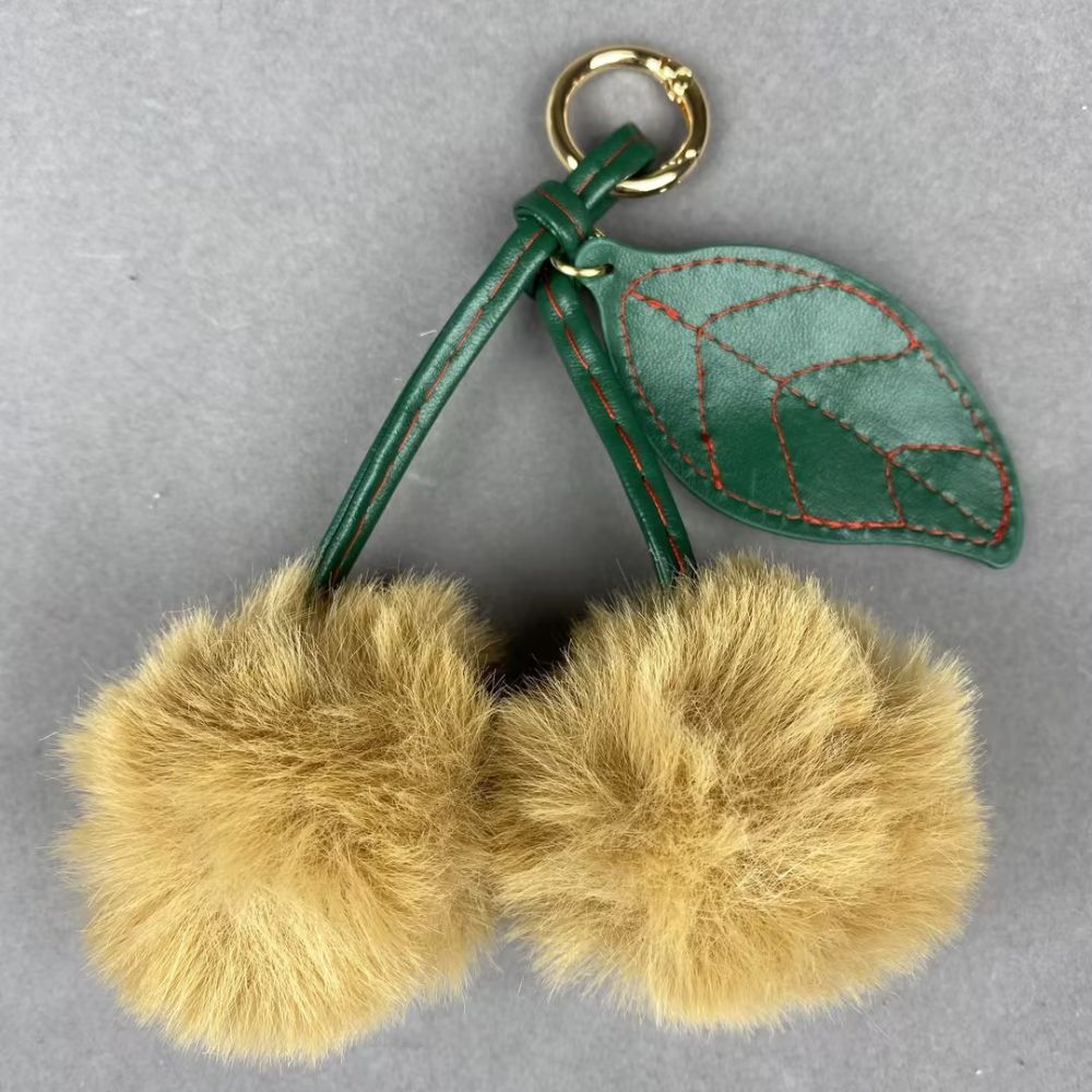 Cherry plush Pendant keychain