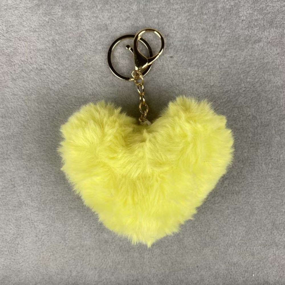 Plush Heart Bag Charm- 10×9×5cm Velvet Hanging Charm for Purses & Bags, Multi-Color Cute Gift Accessory