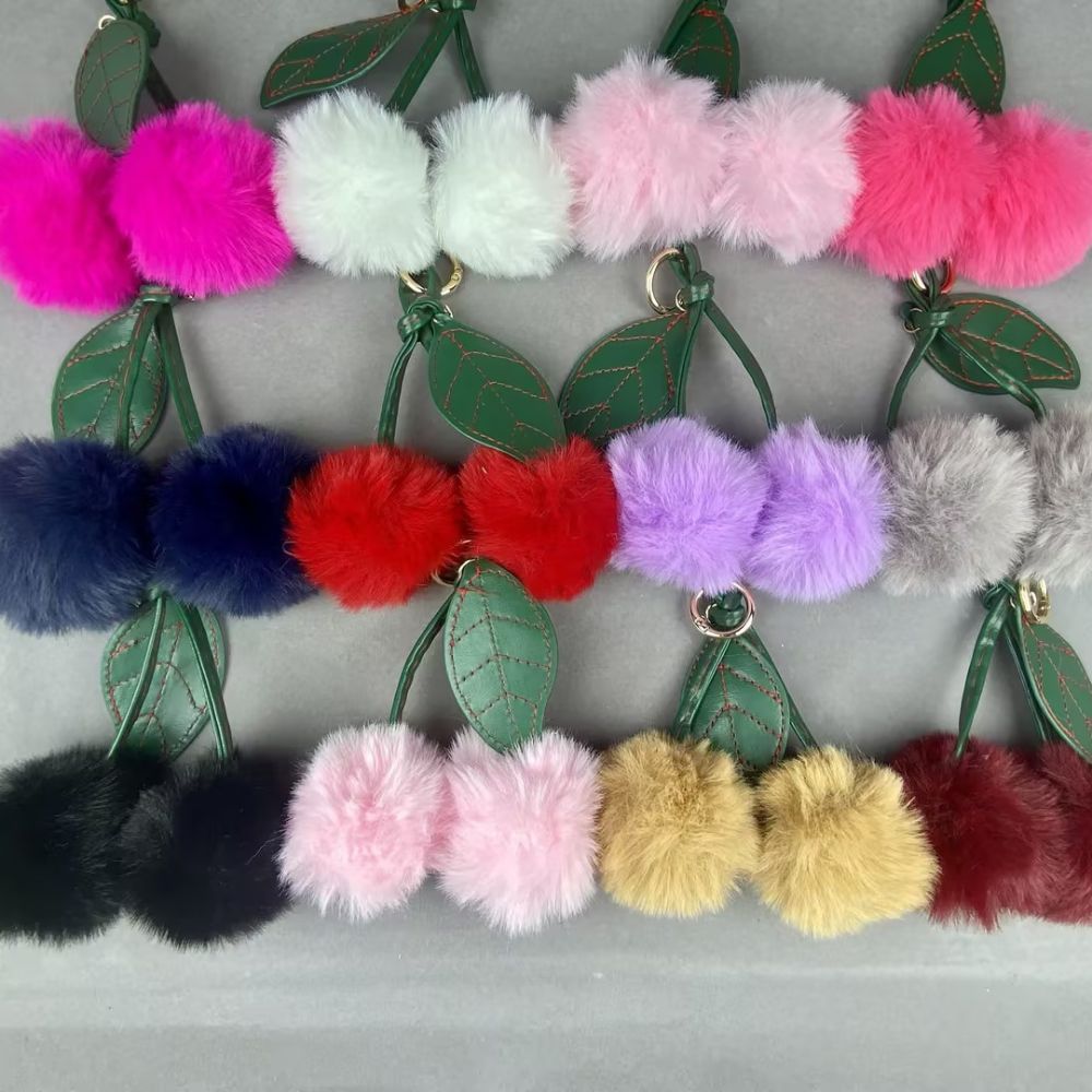 Cherry plush Pendant keychain