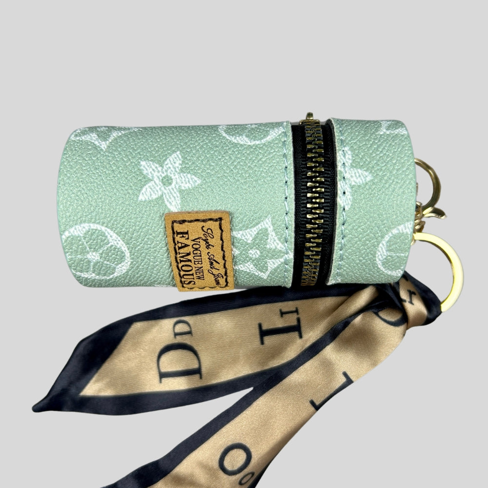 L-V Flower Print Lipstick Bag