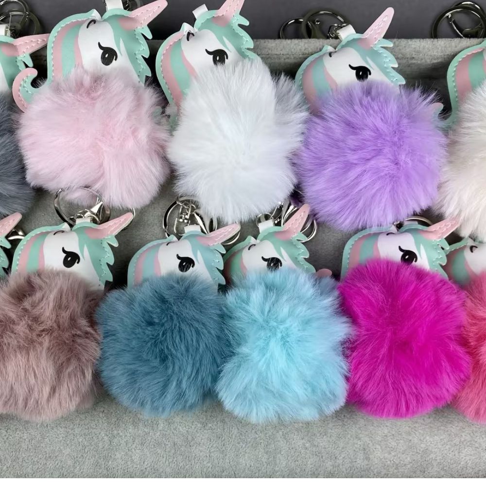 Unicorn plush Pendant keychain