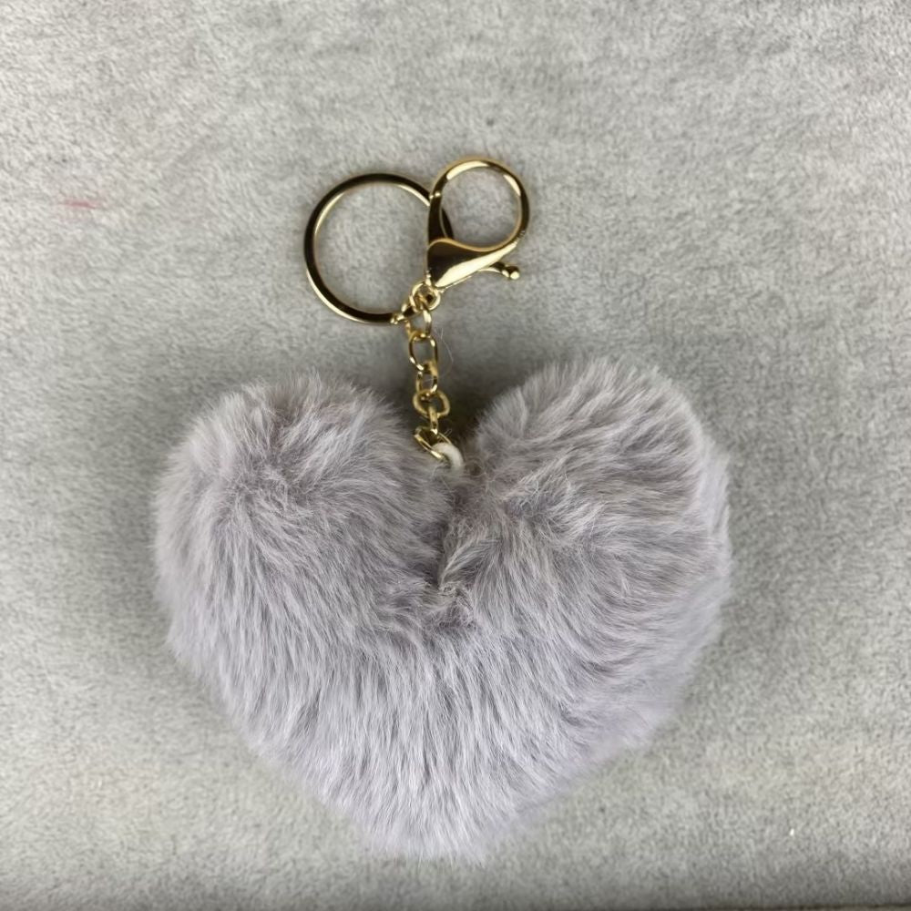 Plush Heart Bag Charm- 10×9×5cm Velvet Hanging Charm for Purses & Bags, Multi-Color Cute Gift Accessory