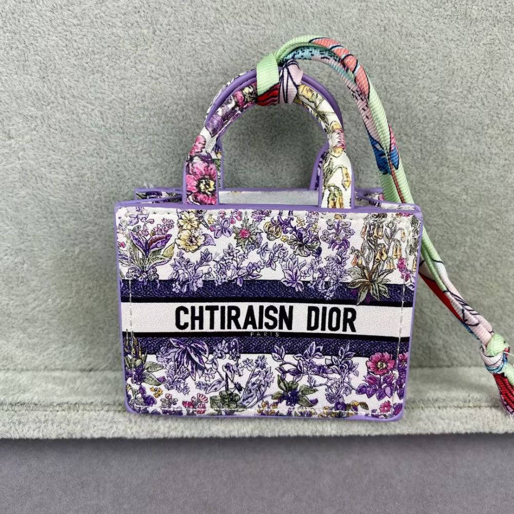CHTIRAISN/CHTIRASIN DIO-R Flower Print Lody Dio-r Mini Tote