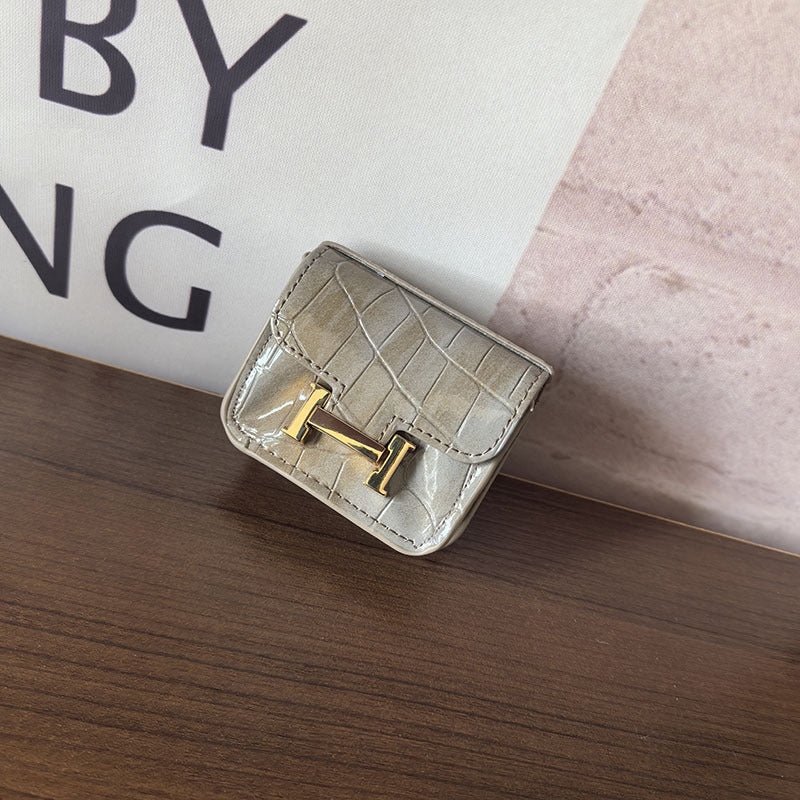 Mini Constance_Crocodile Leather, Earphone Case Bag