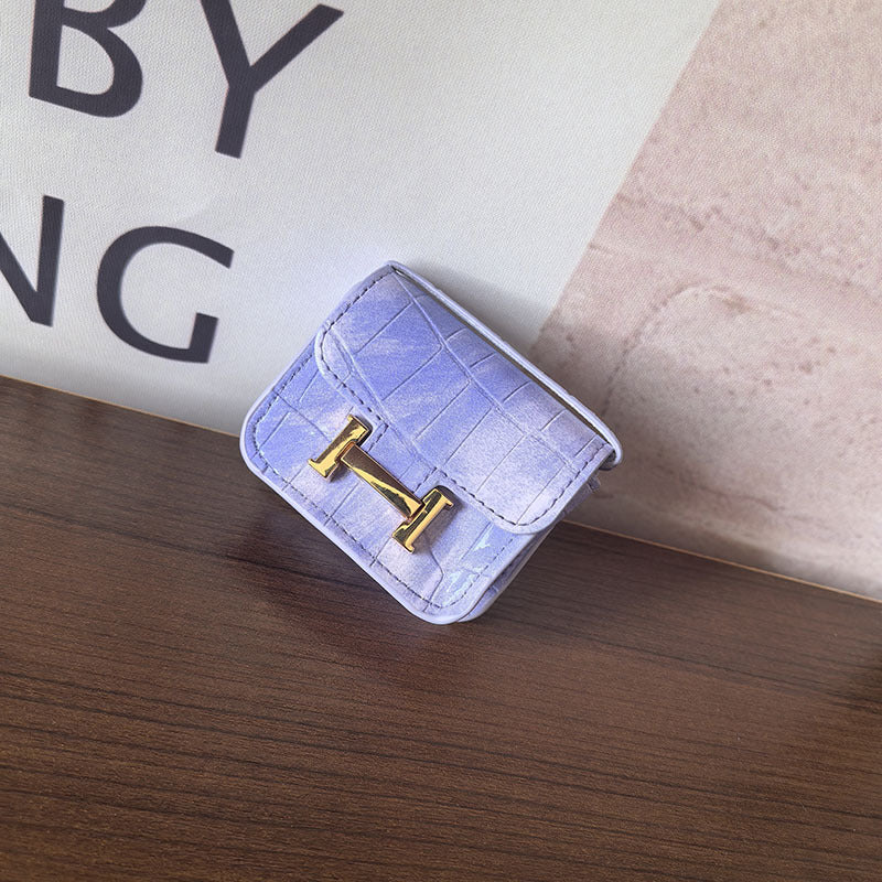 Mini Constance_Crocodile Leather, Earphone Case Bag