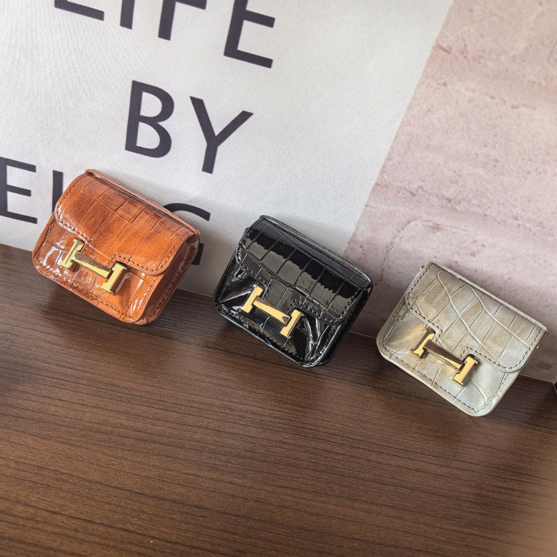 Mini Constance_Crocodile Leather, Earphone Case Bag