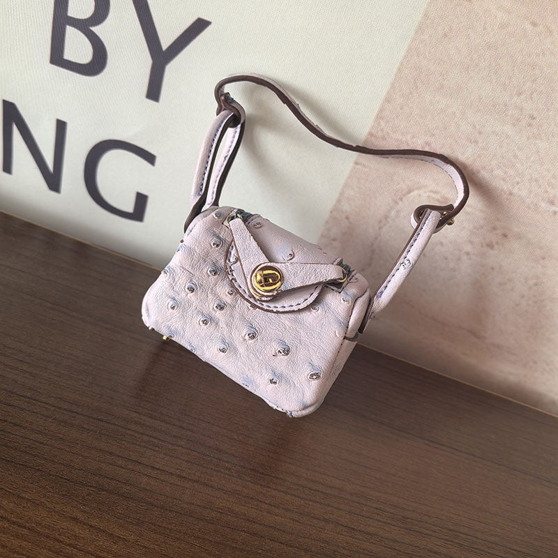 Mini Lindy_Ostrich Skin Grain