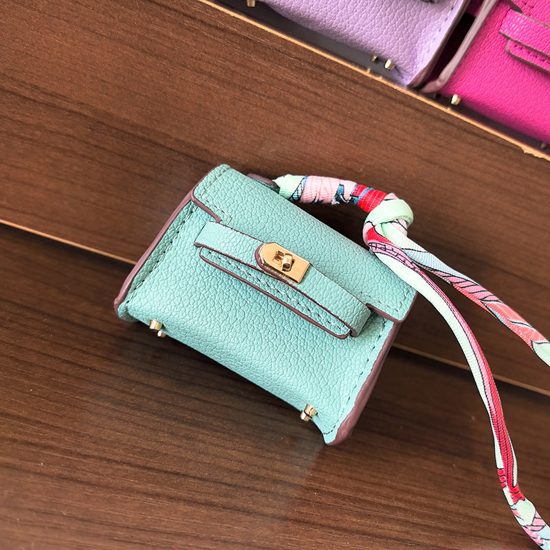Mini Kelly_Classic Leather Pattern, Rectangle Shape