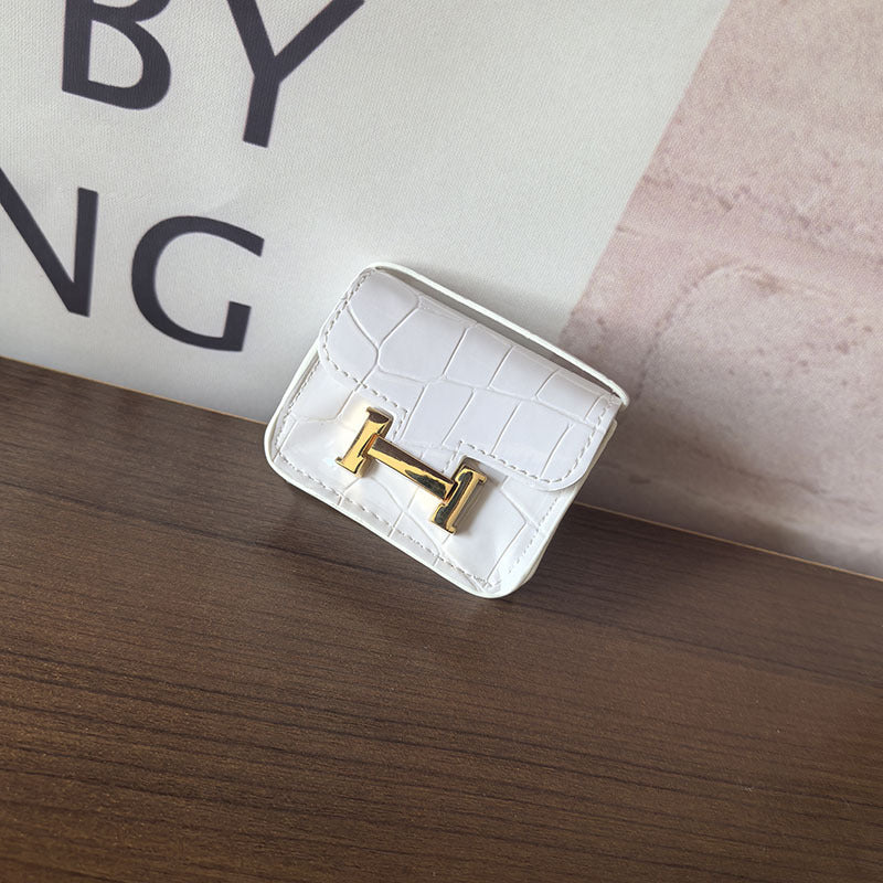 Mini Constance_Crocodile Leather, Earphone Case Bag