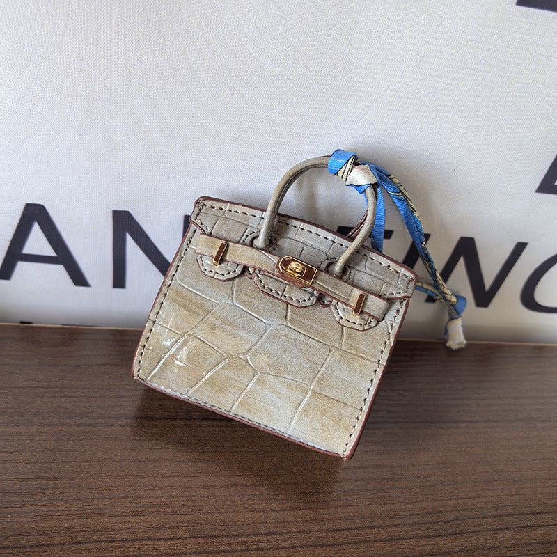 Mini Birkin_Crocodile Skin Pattern, Sellier, Stiching Outside