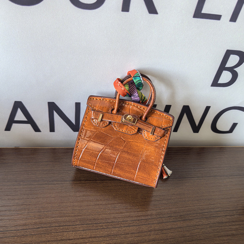 Mini Birkin_Crocodile Skin Pattern, Sellier, Stiching Outside