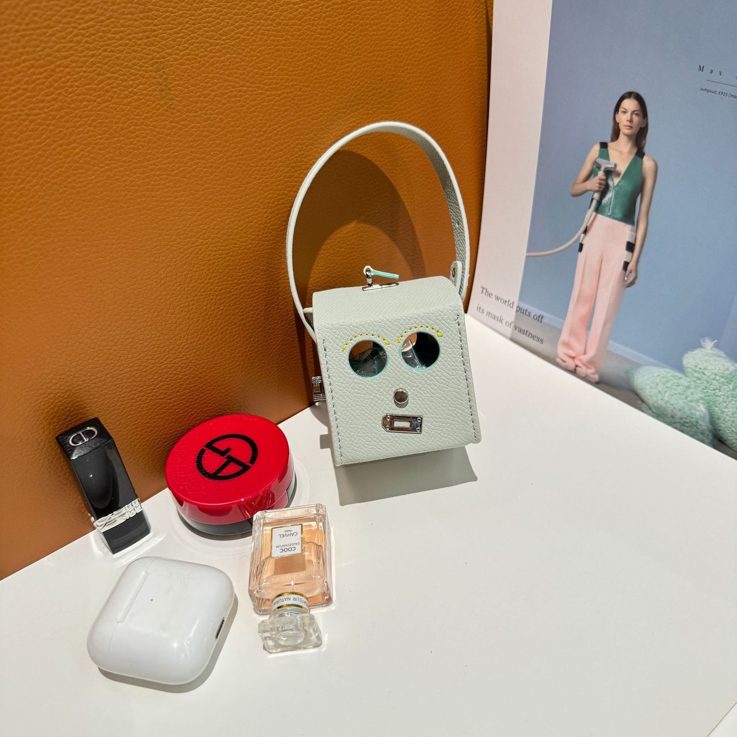 Petit H Robot ミニバッグ_Petit H、クロコダイルスキンとクラシックスキングレイン