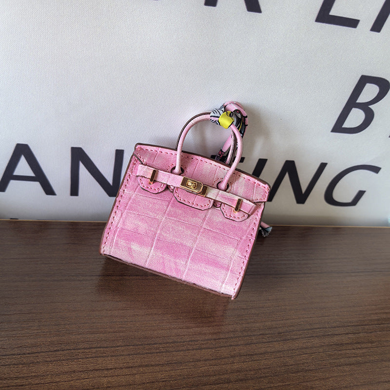 Mini Birkin_Crocodile Skin Pattern, Sellier, Stiching Outside