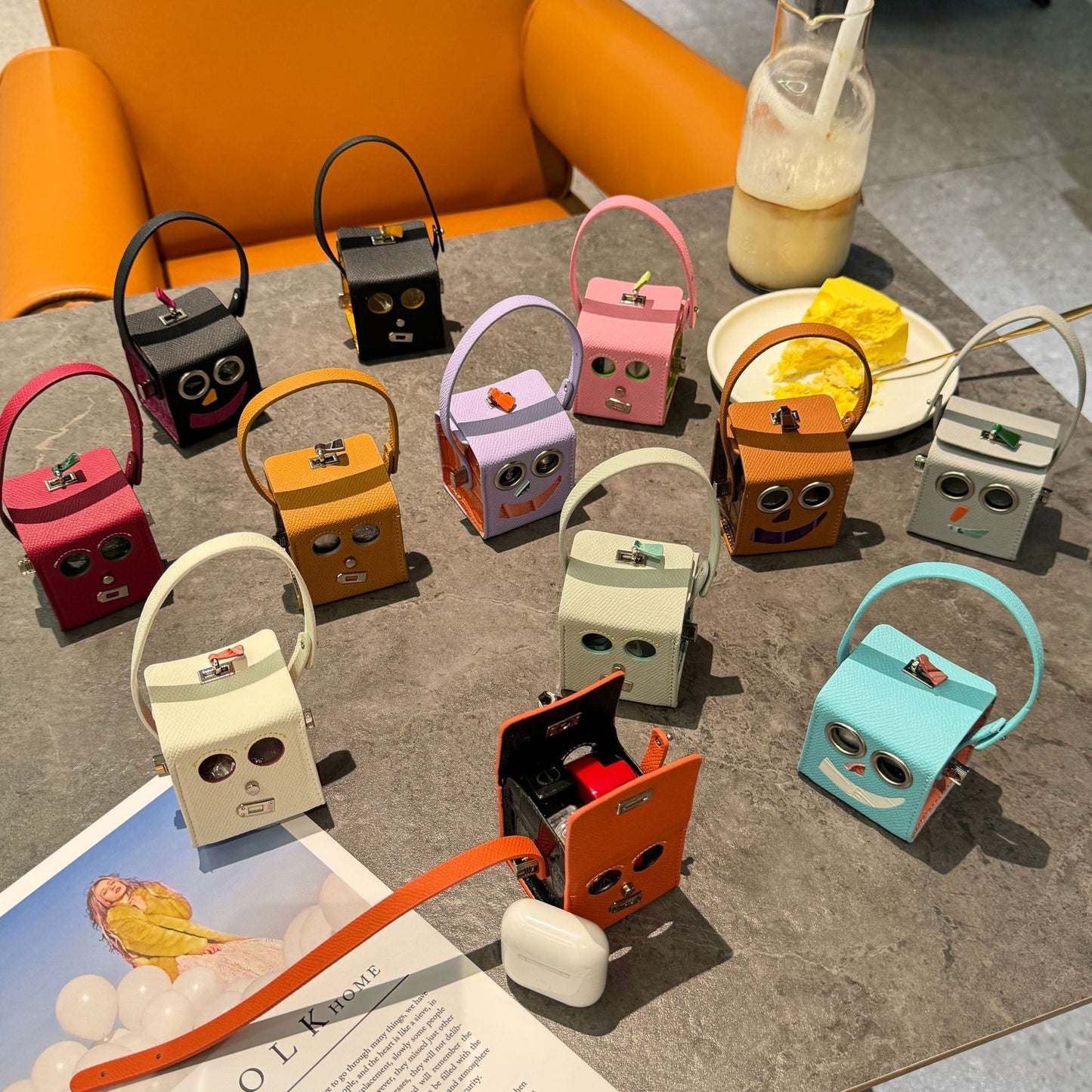 Petit H Robot ミニバッグ_Petit H、クロコダイルスキンとクラシックスキングレイン