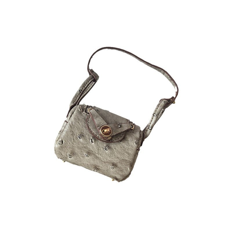 Mini Lindy_Ostrich Skin Grain