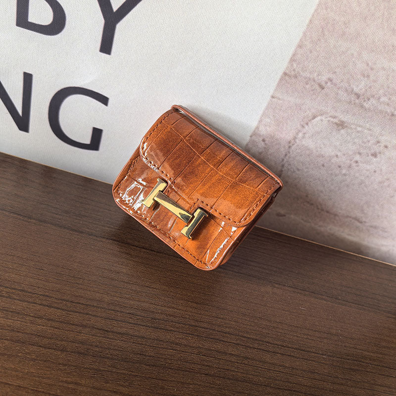 Mini Constance_Crocodile Leather, Earphone Case Bag