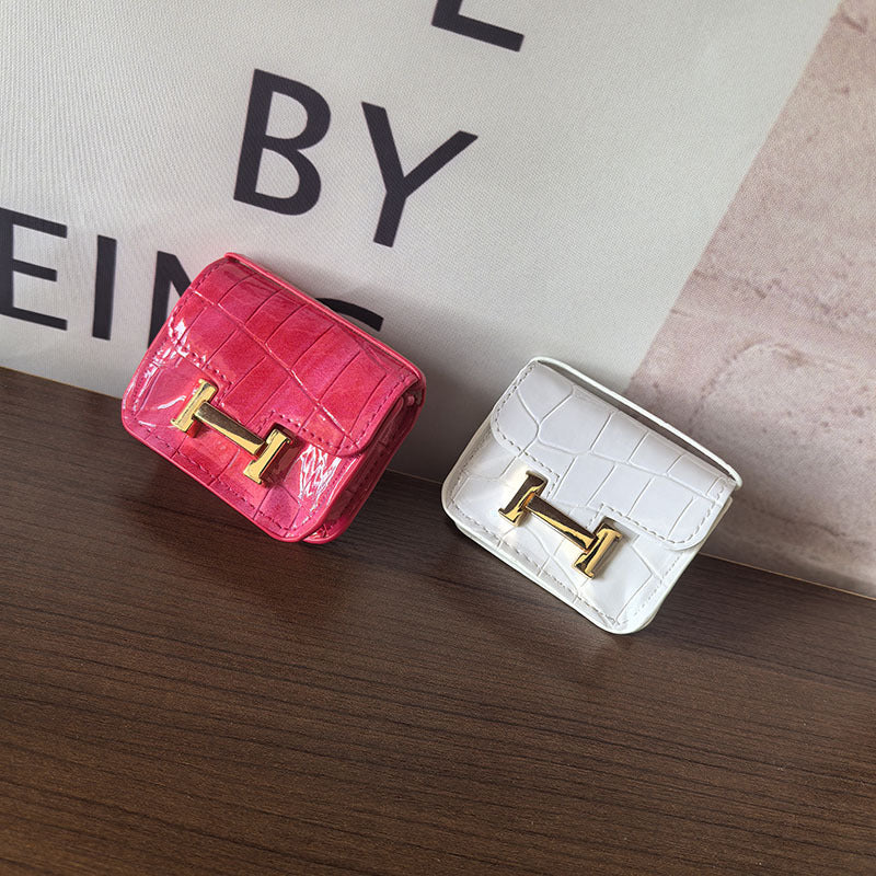Mini Constance_Crocodile Leather, Earphone Case Bag