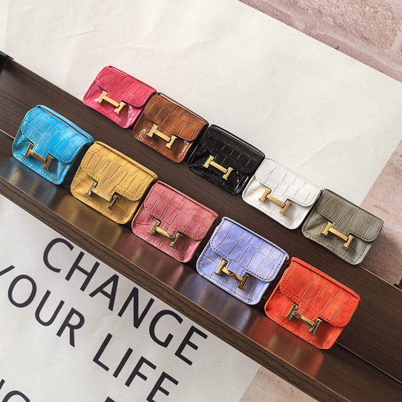 Mini Constance_Crocodile Leather, Earphone Case Bag