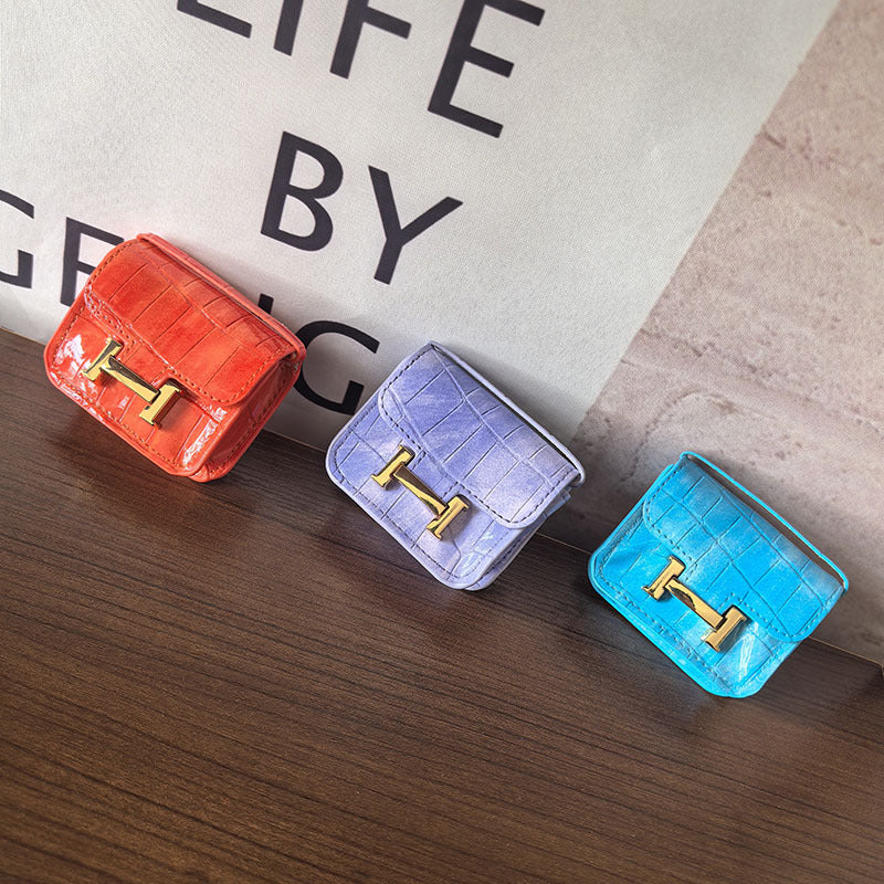 Mini Constance_Crocodile Leather, Earphone Case Bag