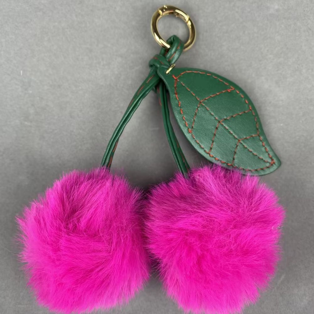 Cherry plush Pendant keychain