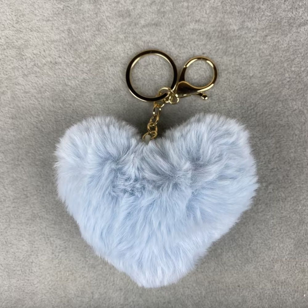 Plush Heart Bag Charm- 10×9×5cm Velvet Hanging Charm for Purses & Bags, Multi-Color Cute Gift Accessory
