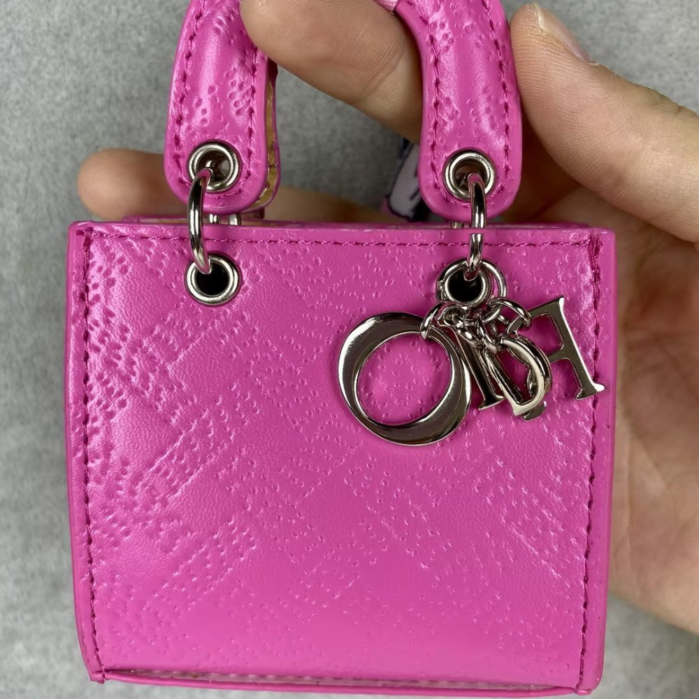 Dio-r Lady D Mini Tote Mini Bag Crocodile Snake Skin Grain