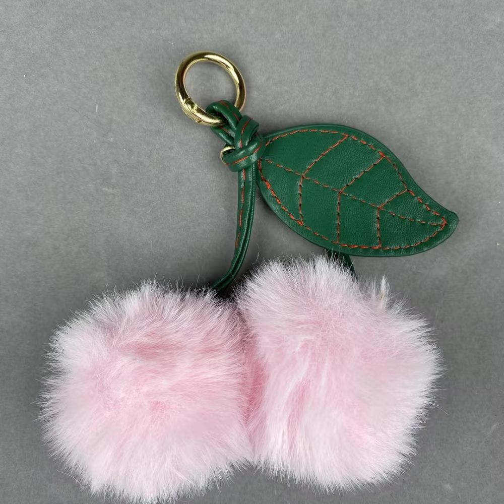 Cherry plush Pendant keychain