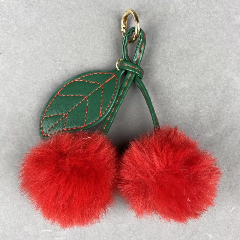 Cherry plush Pendant keychain